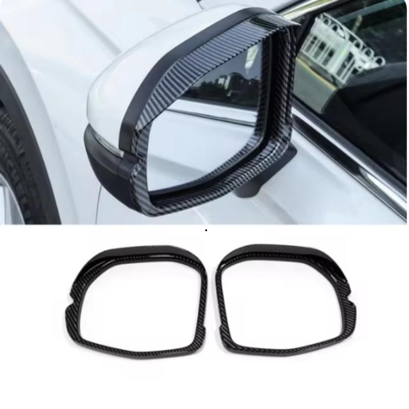 Car Decoration Door Mirror Cover For Honda CRV /XRV/ZRV  2024 Carbon Fiber Chrome Silver Rain Deflector Styling