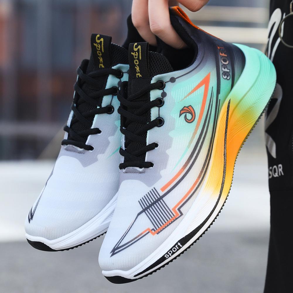 Atmungsaktive Mesh-Sportschuhe Herrenschuhe Freizeitschuhe Frühling neu stoßdämpfende weichsohlige rutschfeste Laufschuhe