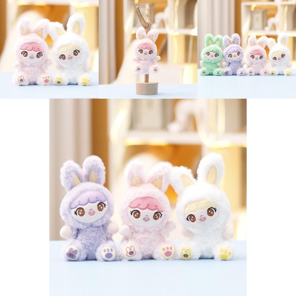 Baby Three Plush Rabbit Keychain Cute Soft Toy For Girls Gift Collectors Item