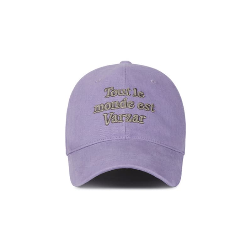 VARZAR TMV Lettering Ball Cap [Washed Lavender]