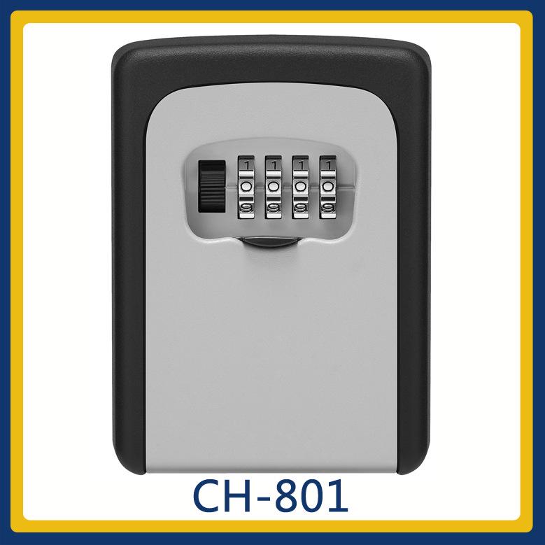 ABS 3-Digit Combination Portable Lock Box for Beach, Hiking, and Outdoor Safety.