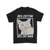 European Sizes Part Cat Hair Funny Mens T-Shirt Couple Clothing