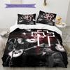 Rammstein Band Pattern Bedding,Quilt Set Quilt Cover Pillowcase Home Birthday Gift (1 * Duvet Cover + 2 * Pillowcase, Without Core)