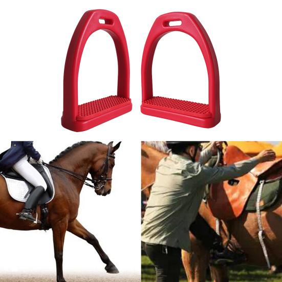 1 Pair Stirrup Anti Slippage Easily Installation Accrssory Horse Riding Saddle Abutments