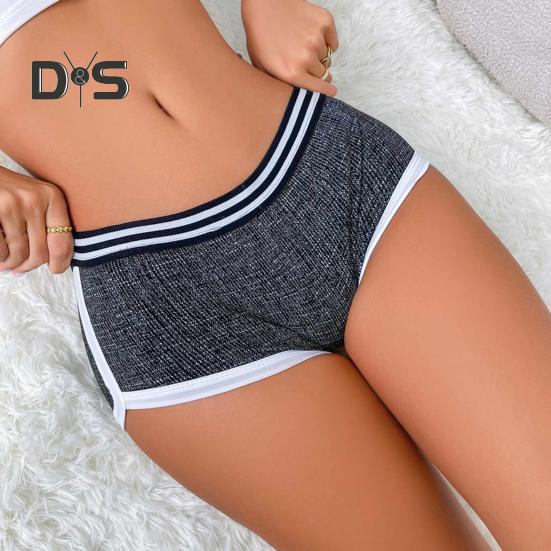 Damen-Boxershorts, atmungsaktiv, niedrige Taille, Unterhose, Fitness-Boxershorts für Sport, Zuhause, Fitnessstudio, Alltag