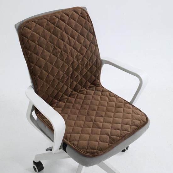 Plyšový sedák s nastavitelným designem Měkká pohodlná podložka na židli Odnímatelný skládací polštář opěrky zad