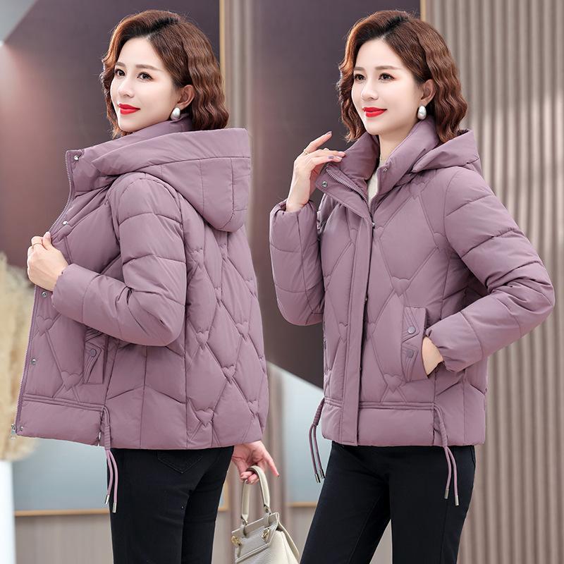 Women's New Fashionable Versatile Hooded Cold Fluffy Warm Loose High-quality Fabrics Casual Sports Cotton Coat Jacket