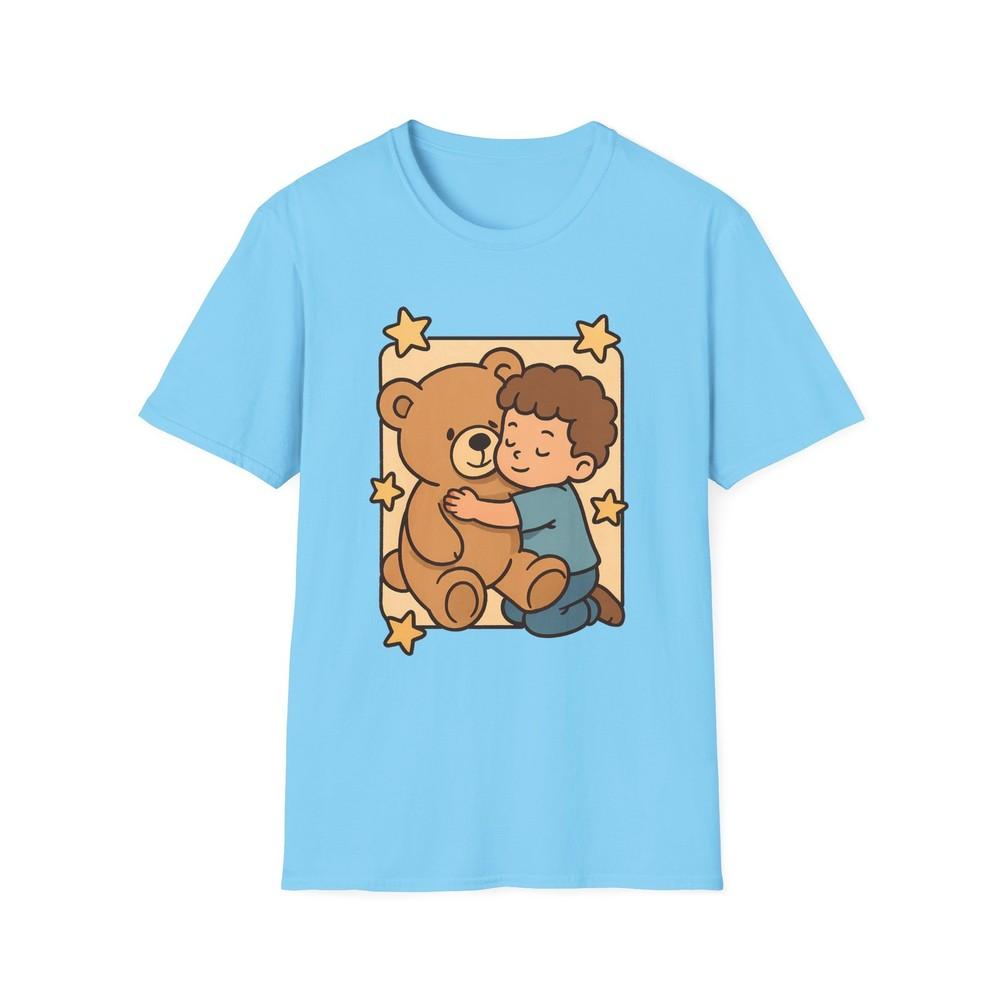 

Unisex Softstyle Teddy Bear Hug T-Shirt | Whimsical Child, Cute M