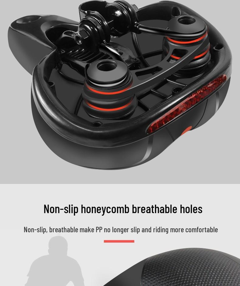 Super Soft Comfortable Bike Saddle with Seatpost & Bag