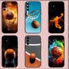 Basketball Basket Phone Case For Samsung S25,S24,S21,S22,S23,S30,Ultra,S20,Plus,Fe,Lite,Note,10,9,5G Black Cover