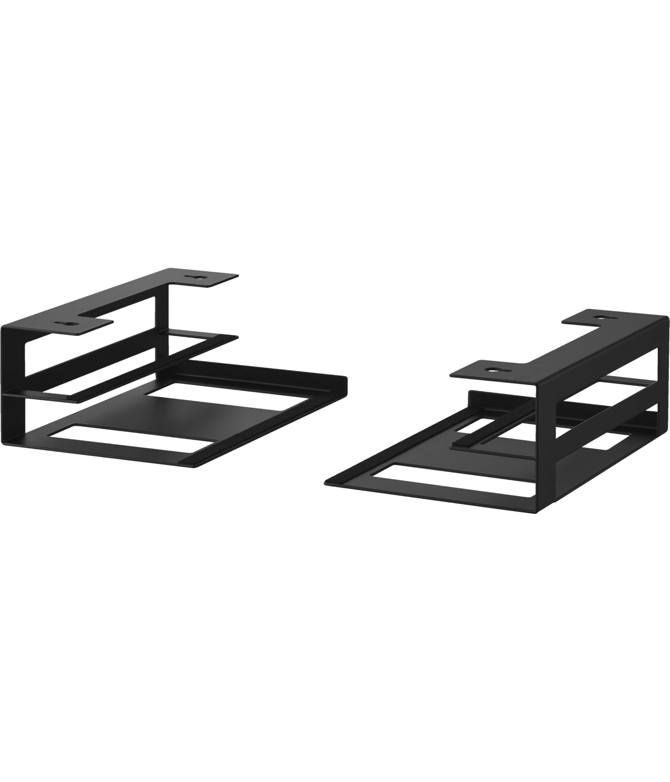 

Yamazaki Desk Laptop Keyboard Storage Smart Design with Headset Laptop Rack 10427 Under-Desk & Rack, Black, W15.2×D24×H8.4cm (per unit), Hooks, чёрный