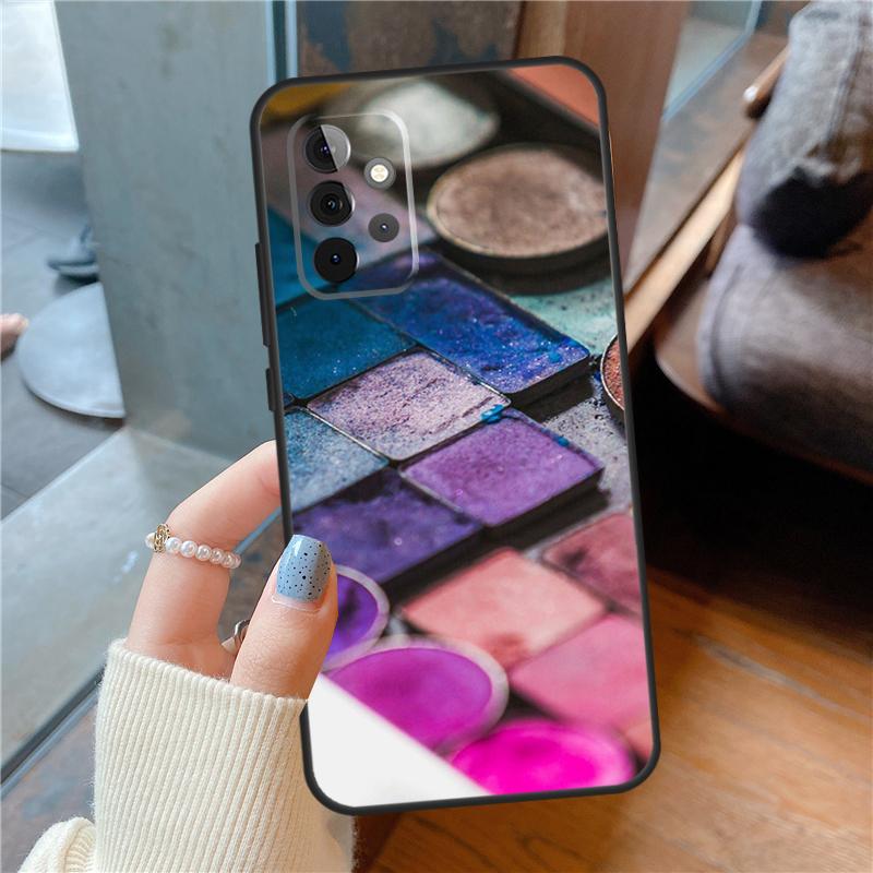 Make-up Lidschatten Palette Hülle Für Samsung Galaxy A15 A52 A53 A33 A13 A34 A54 A14 A35 A55 A56 A36 A26 A16 A06 A22 A32