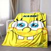 Custom 1pc Spongebob Squarepants Theme Blanket, Soft And Comfortable Blanket, Casual Warm, Camping Travel Blanket, Birthday Gift Q913168