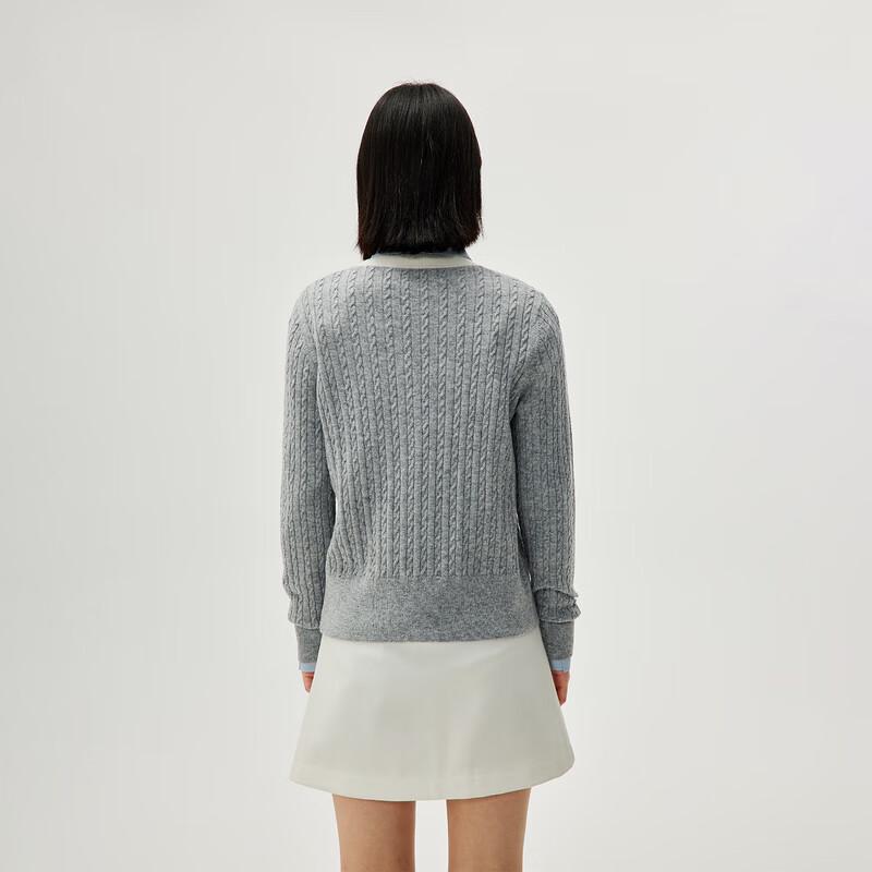 HLA Women's V-Neck Wool Blend Knitted Cardigan