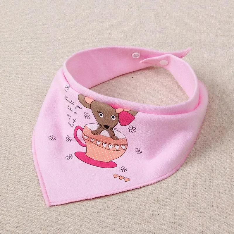 Trojúhelníkové opakovaně použitelné bryndáčky pro miminka omyvatelná tkanina na odříhnutí Chlapci Dívčí bryndáčky s šátkem Baberos Babador bryndáčky s šátkem pro novorozence