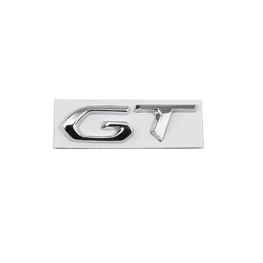 Suitable for Kia GT Car 3D Metal Letter Logo Badge Decal Sticker Car Car Trunk Letter Badge Styling Sticker