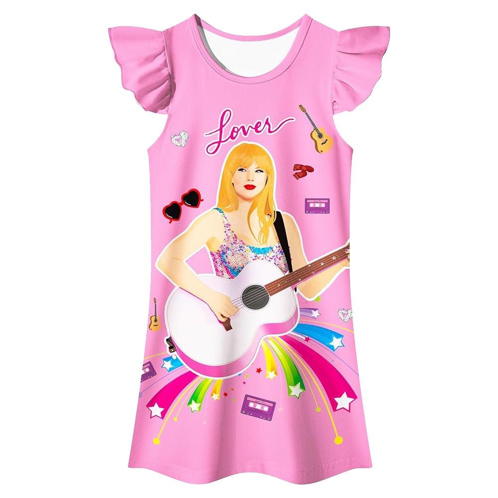Taylor Swift Taylor Girls' Short Sleeve Pajamas Pajamas Loungewear Skirts