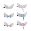 Elegant Hairpin for Girls Wing Bowknot/Heart Cross Hairclip Women Hair Barrette