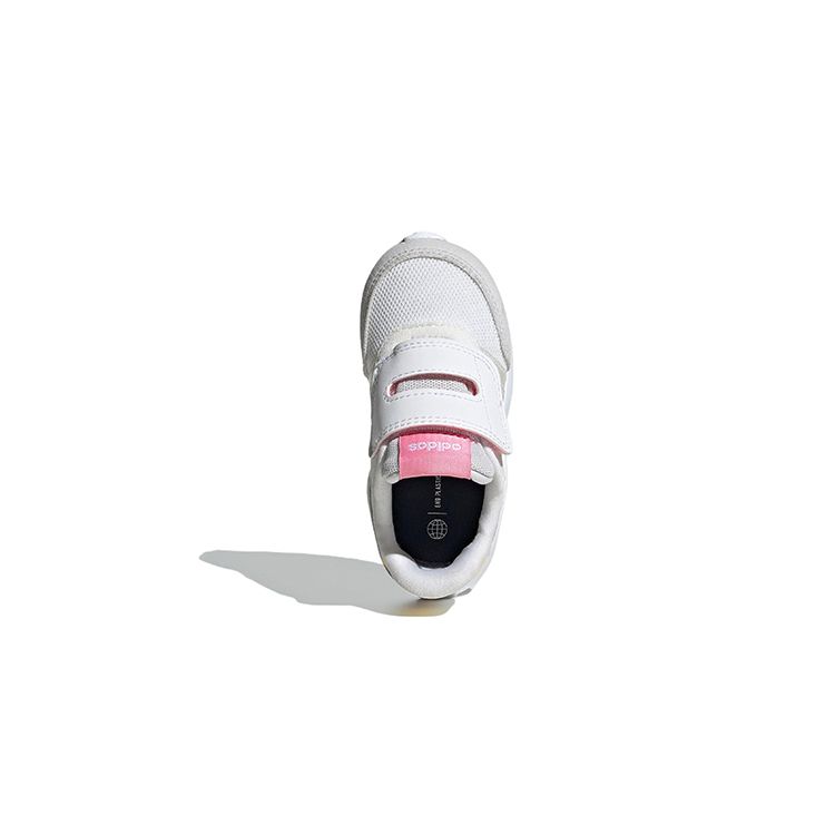 Adidas Neo Run 70S Ac Synthetic Leather Comfortable Durable Low-Top Sports Casual Shoes Baby Sneakers White Gray GW1485