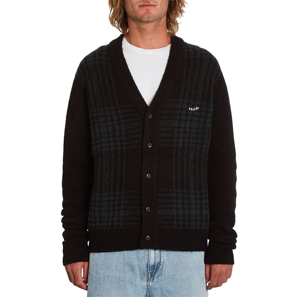 

Volcom Anarchietour Cardigan Stylish Size S Men s (Jacquard Knit) [A0732204] Sweater, Black,