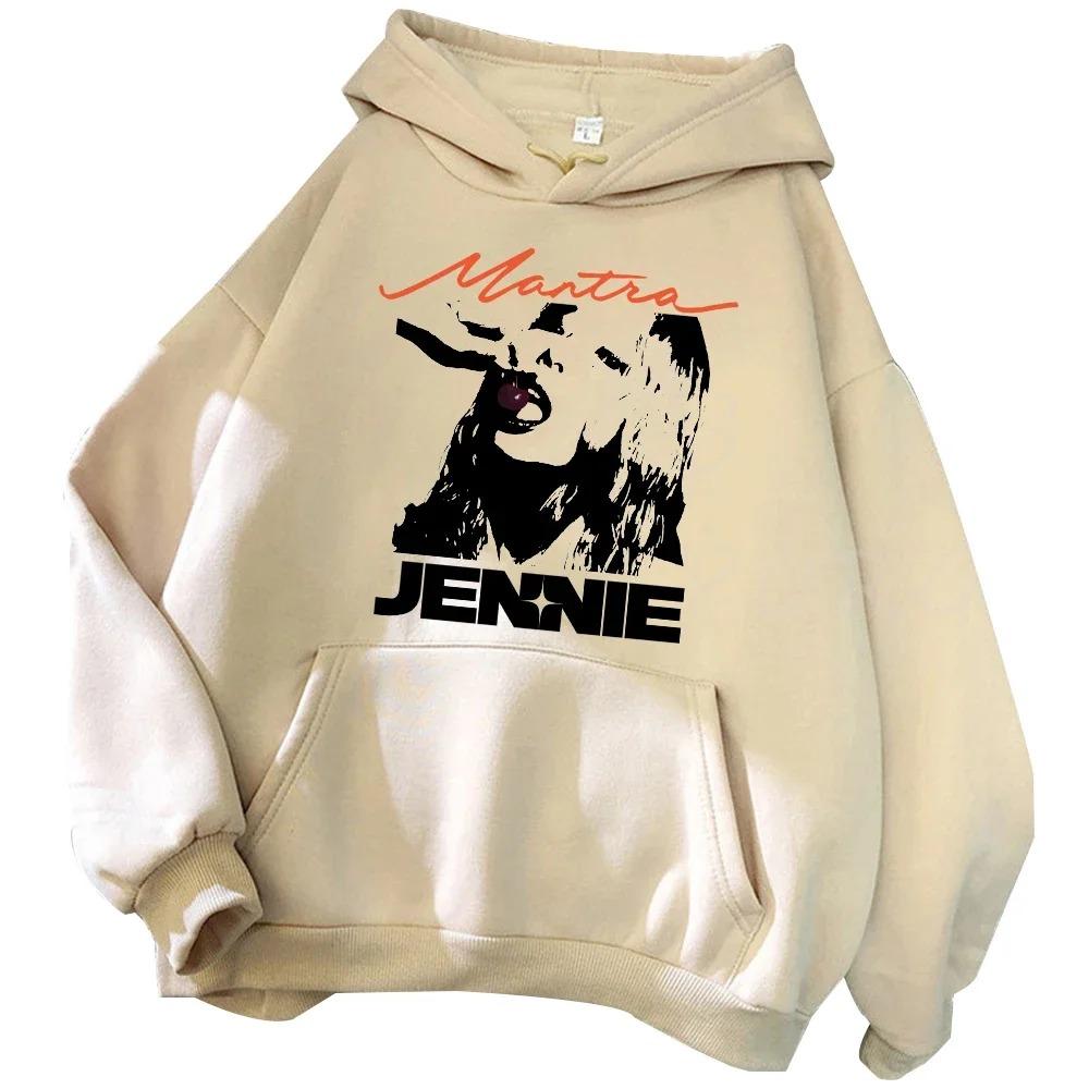 2026 Autumn Winter Adult Men's Women Jennie Hoodie Harajuku Top Unisex Hoodie Daily Fashion Trend Outdoor Street Harajuku Casual Hoodie