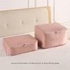 Quilt Down Coat Storage Bag With Zipper Easy Carrying Items Storage Box For Bedroom Closet