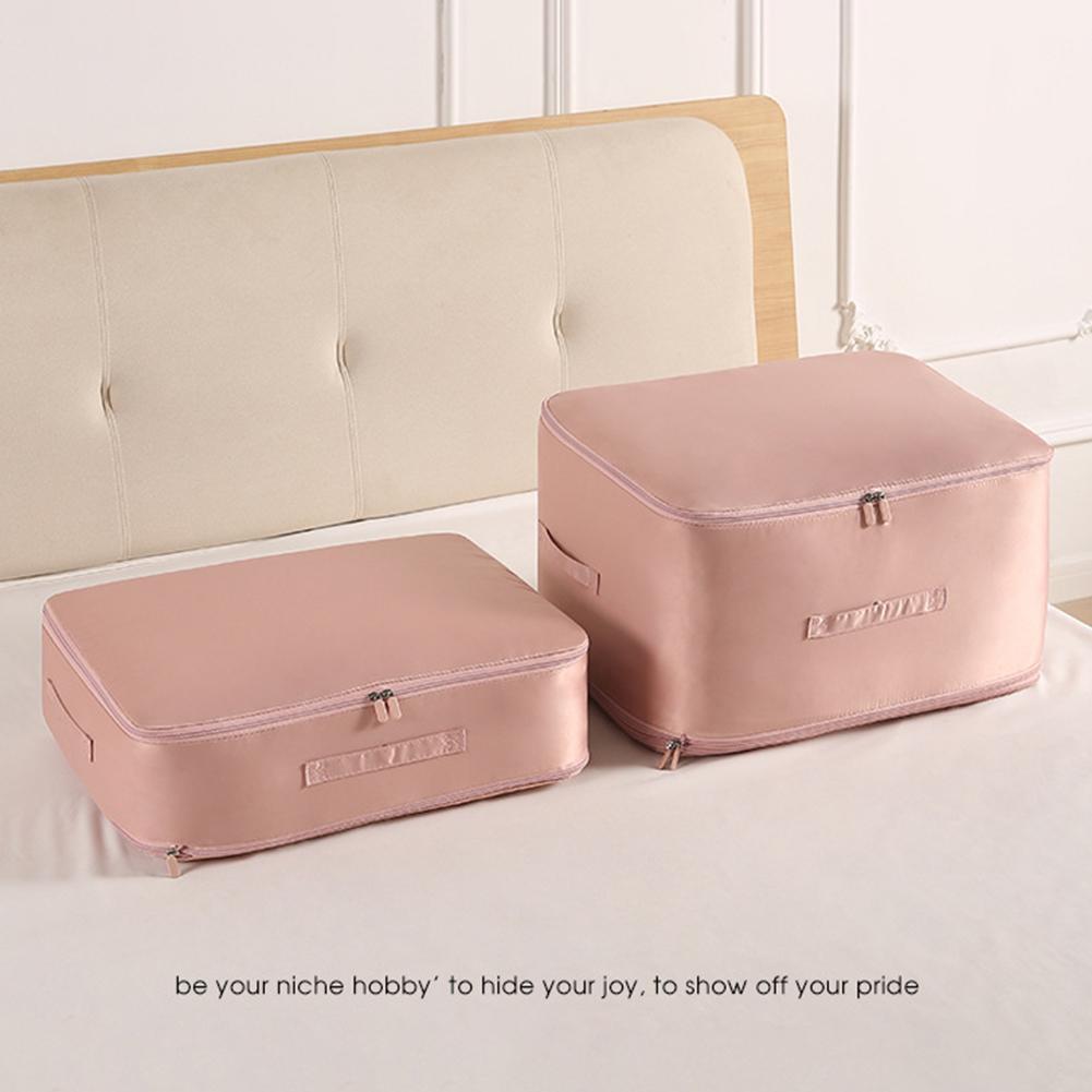 Quilt Down Coat Storage Bag With Zipper Easy Carrying Items Storage Box For Bedroom Closet