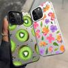 Case for iPhone 17 Pro Max 15 Plus Air 13 Pro 14 12 16 11 XR XS Back Phone Cover Fruit Flowers