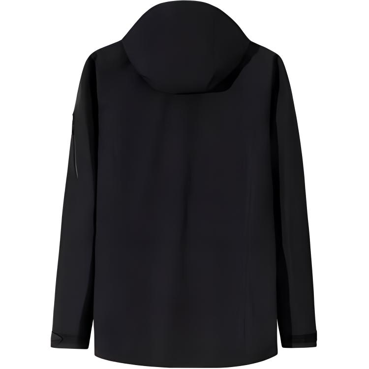 Anta Champion Outdoor Series Solid Color Zipper Hooded Comfortable Waterproof Windproof Jacket Men Jacket Basic-Black 152440619-4