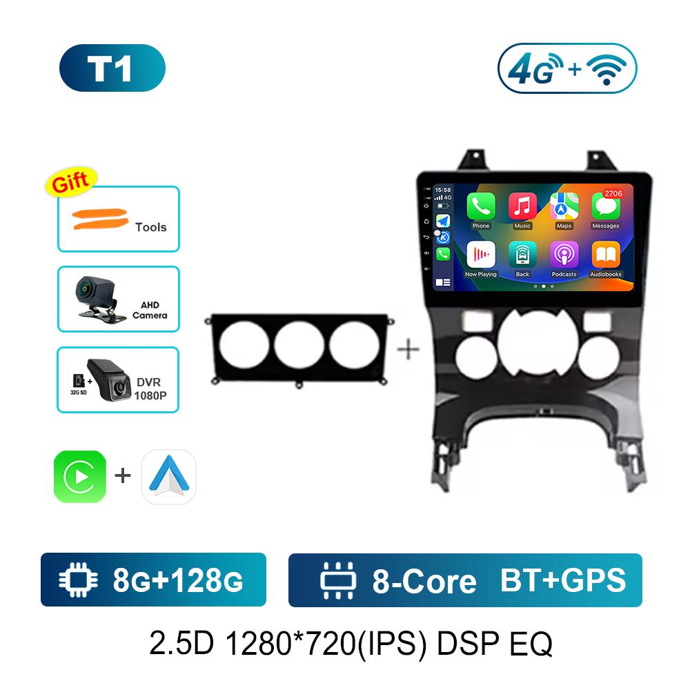 9'' for Peugeot 3008 AT MT 2009 - 2015 Carplay WiFi Android System Split Screen Car Video Multimedia Player GPS BT Auto Tools