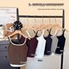Spring/Summer Women's Color Block Cut-Out Camisole with Fixed Bra Cups