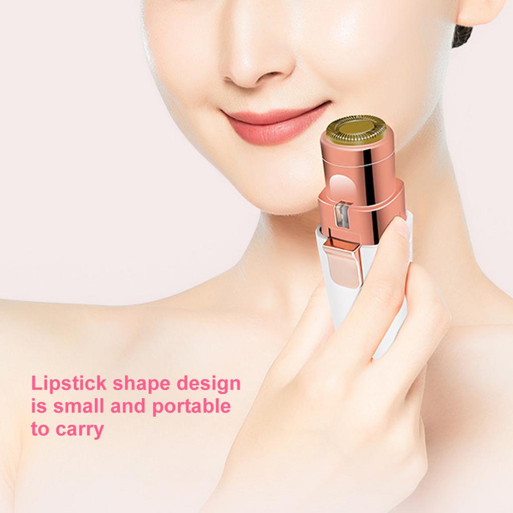 Portable USB Lipstick Shaver Electric Eyebrow Remover Facial Hair Trimmer Shaving Tool