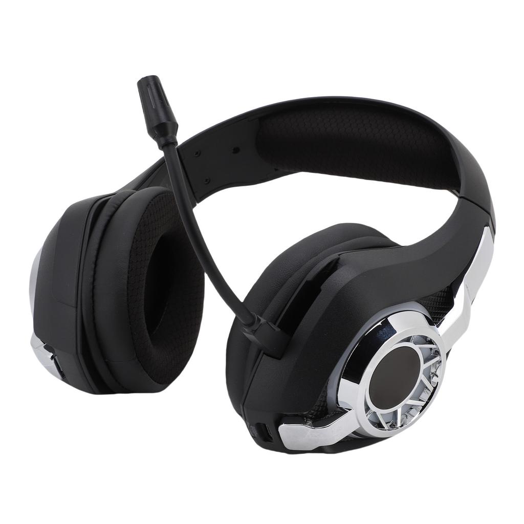 Wireless Gaming Hdset with 2.4GHz/ /Wired Modes, RGB Lighting Game Hdphones with Noise Canceling Mic, 7.1 Surround Sound, for PC, Game Console,
