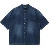 Men's Cooling Retro Loose Denim Short Sleeve Shirt