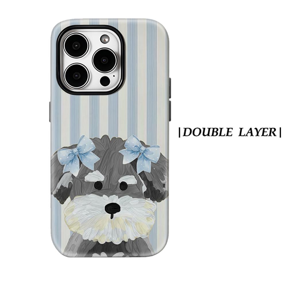 

Bow-Tie PupFor Magnetic Phone Case for IPhone 17 16 15 14 13 Pro Max Plus Single Double-layer Tough Case IPHONE13