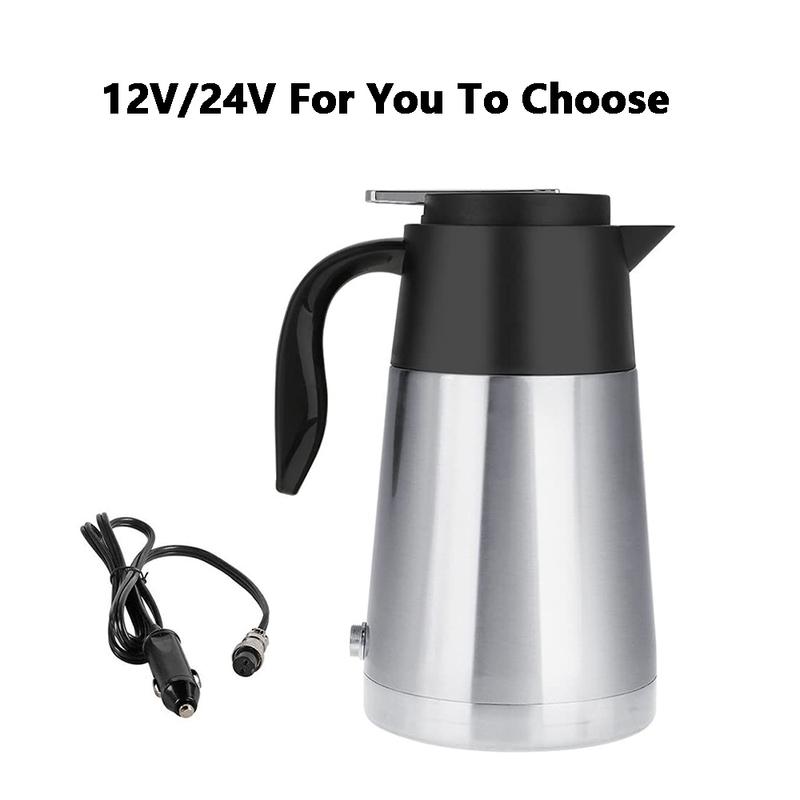 24V/12V Travel Electric Kettle for Car/Truck Portable Electric Car Travel Thermos