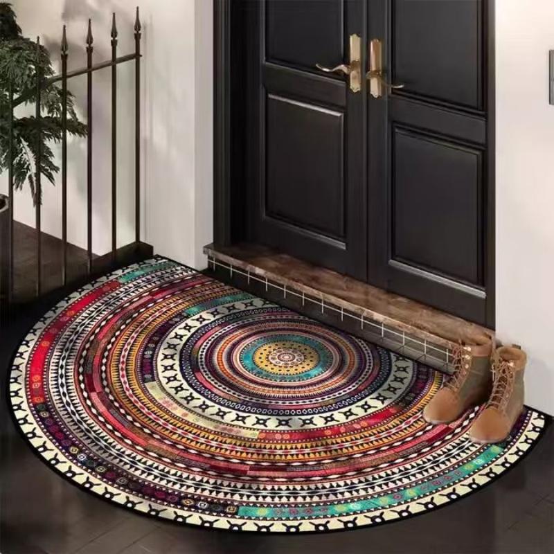 60*90cm 2D Floral Entrance Floor MATS, Anti-slip, Dirt-resistant and Easy-to-maintain Floor MATS Specially Designed for Bathrooms
