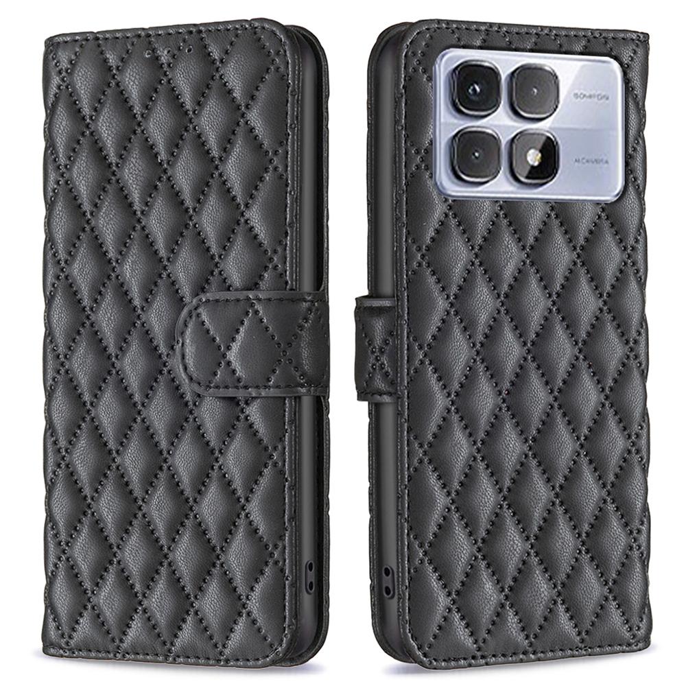 

BINFEN COLOR BF Style-14 For Xiaomi Redmi K70 Ultra Case Rhombus Phone Leather Cover Stand A