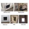 Cat Door for Thin Plates 4 Way Locking Pet Door Interior Cat Door with Magnetic Flap for Cats Up To 18 Lbs Easy To Install On Sliding Doors Cat House