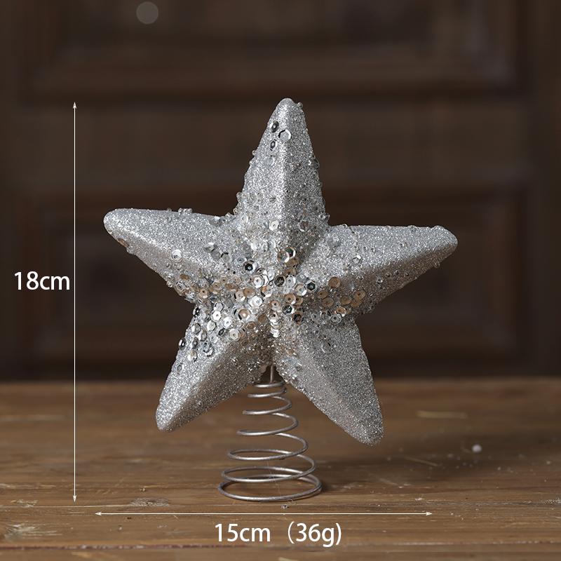 Luminous Christmas Ornaments: Star Tree Topper & Ball Set for Festive Decoration