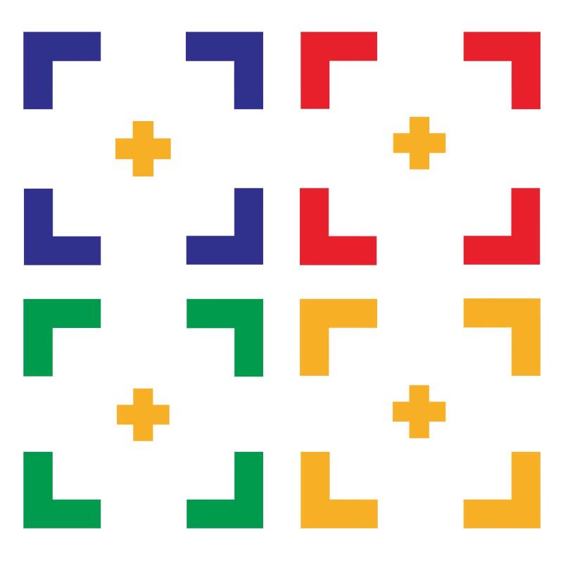 L-Shaped PVC Corner Positioning Stickers
