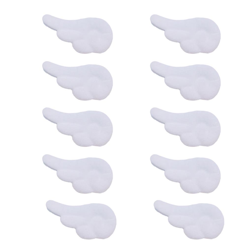 10PCS Double Sided Angel Wing Shape Sewing Patches Cute Hair Applique for DIY Doll Bag Hat Scarf Patches Hair Clip Decor