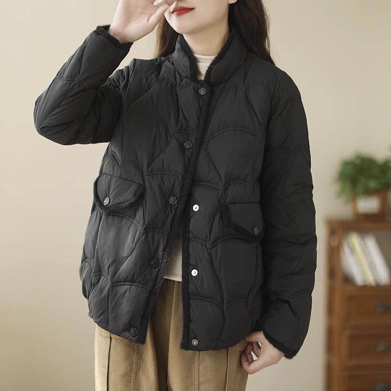Down Cotton Jacket Women's Winter Short Lightweight Warm Jacket