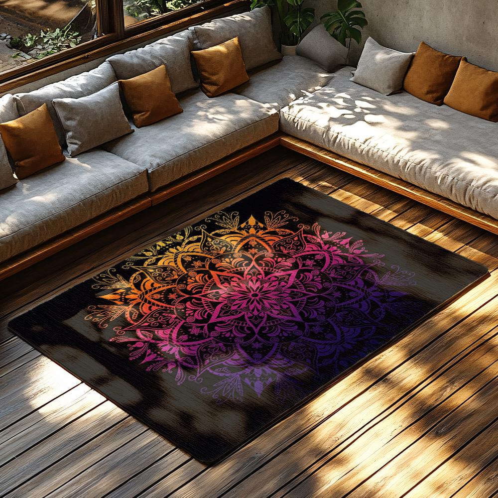 Boho Rug Washable Non Slip Indoor Outdoor Area Rugs Modern Abstract Geometric Pattern Living Room Bedroom Floor Mat Home Decor G