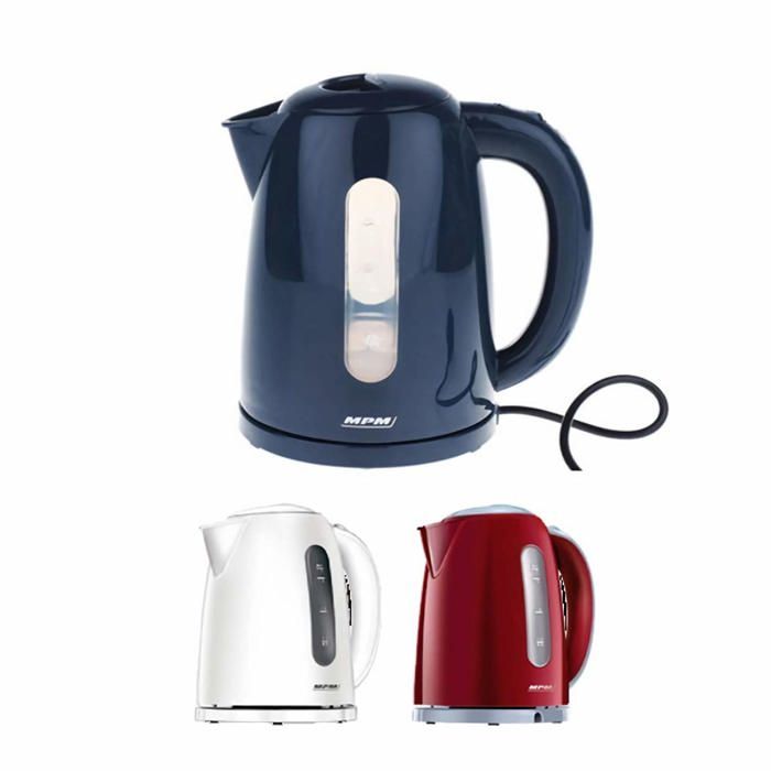 Bouilloire électrique sans fil - MPM - MCZ-85/B2 - 1,7 litres - filtre anti-calcaire - rouge