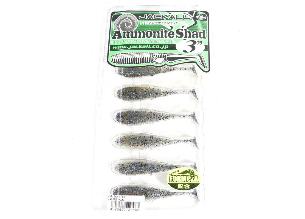 JACKALL Ammonite Shad inch Worm Clear 3.0 (Maruhata Hasukko)