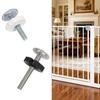For Apartment Renters White Guardrail Screw Kit Easy Setup Door Replacement Kit No-drill Adjusting Rod Threaded Bar