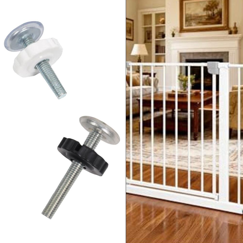 For Apartment Renters White Guardrail Screw Kit Easy Setup Door Replacement Kit No-drill Adjusting Rod Threaded Bar