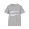 Maglietta Unisex Spiegazione Divertente, Maglietta con Frase, Maglietta Umoristica, Regalo Comico,