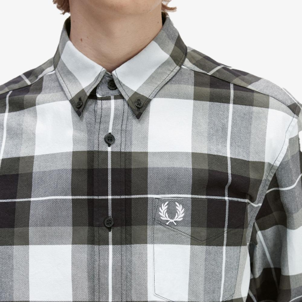 Fred Perry [sharp] Tartan Oxford Shirt  R30  Afpm2336573 R30